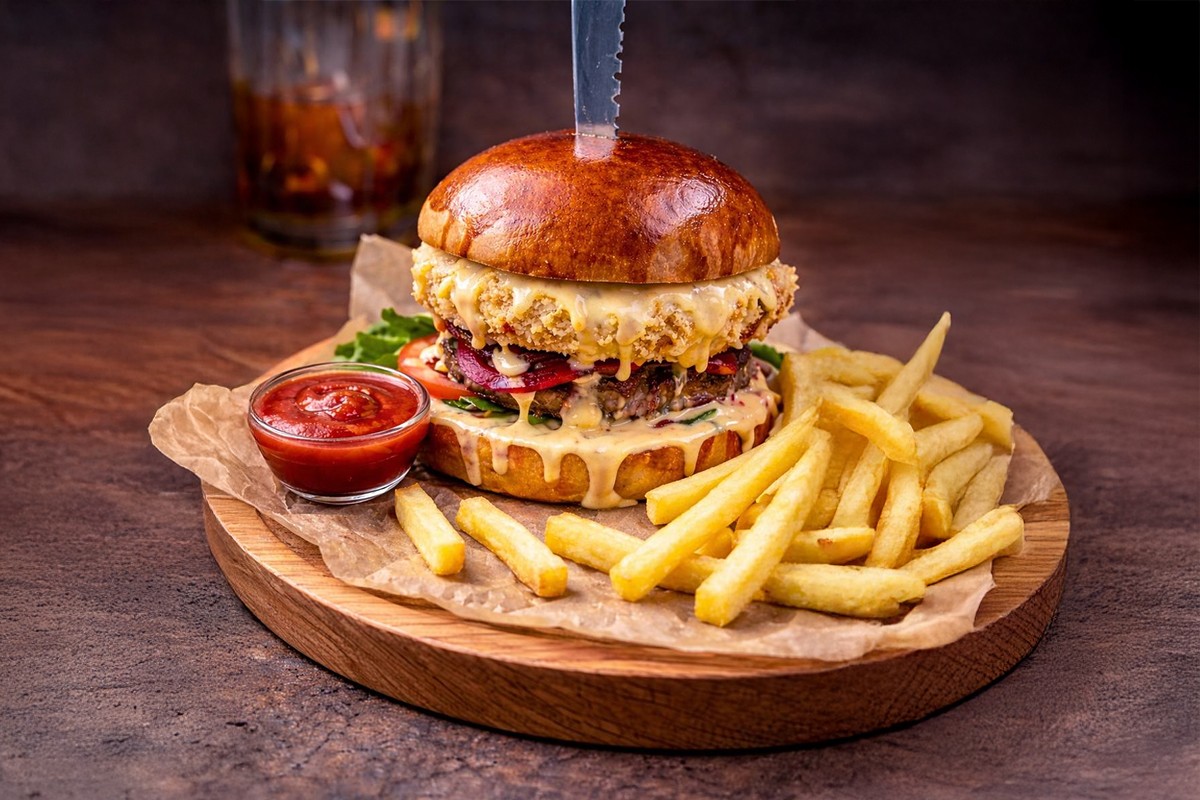 Бургер Мега сирний