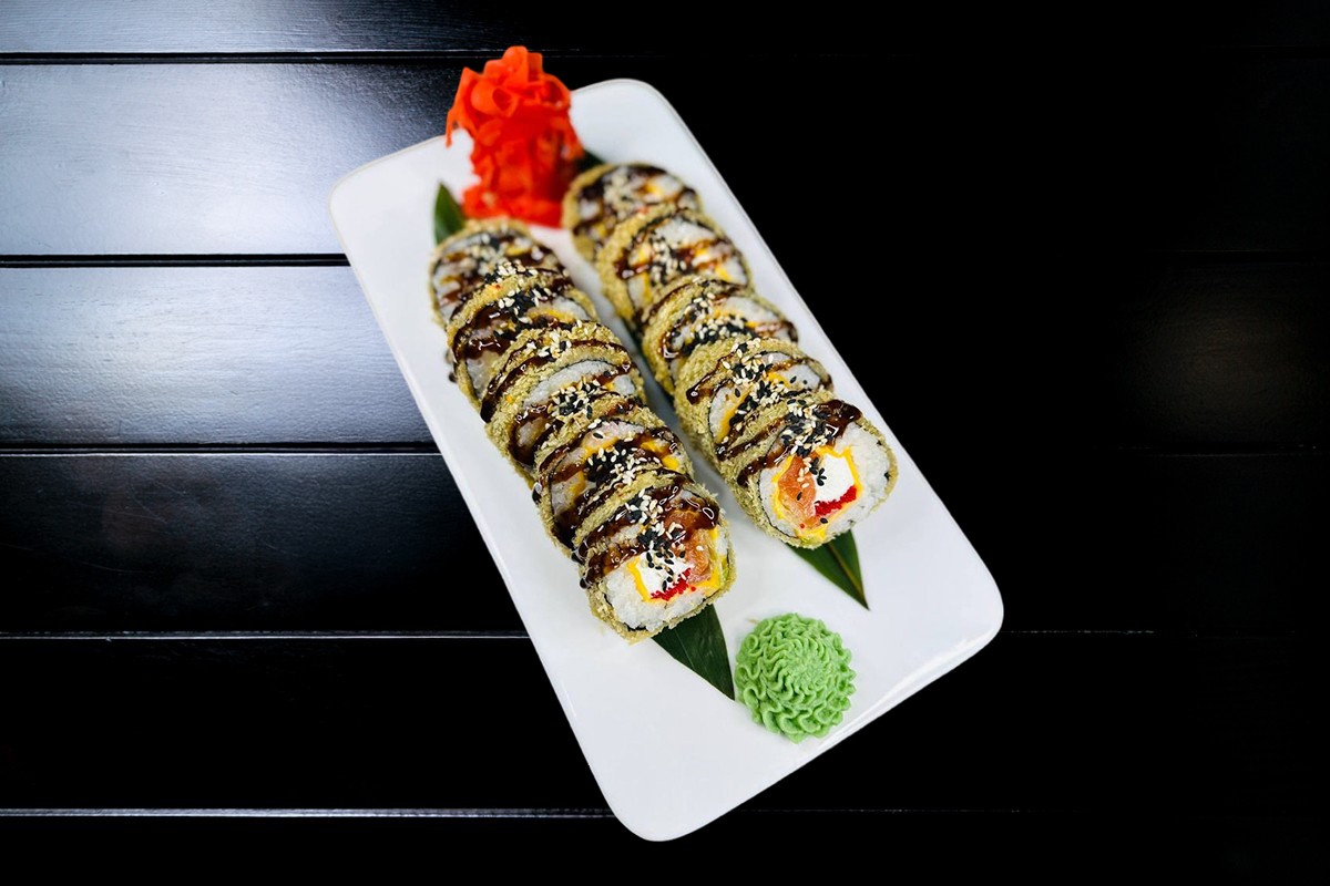 Смажений з лососем