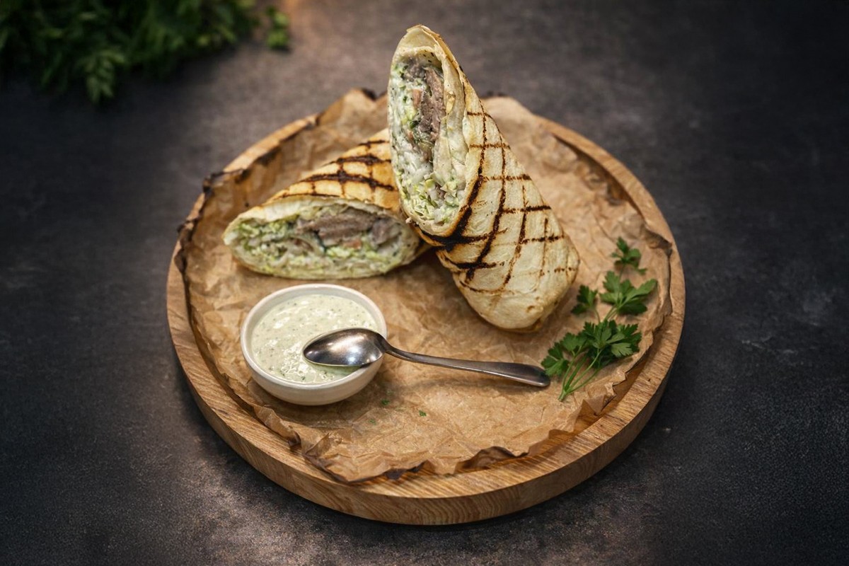 Шаурма з грильованою телятиною